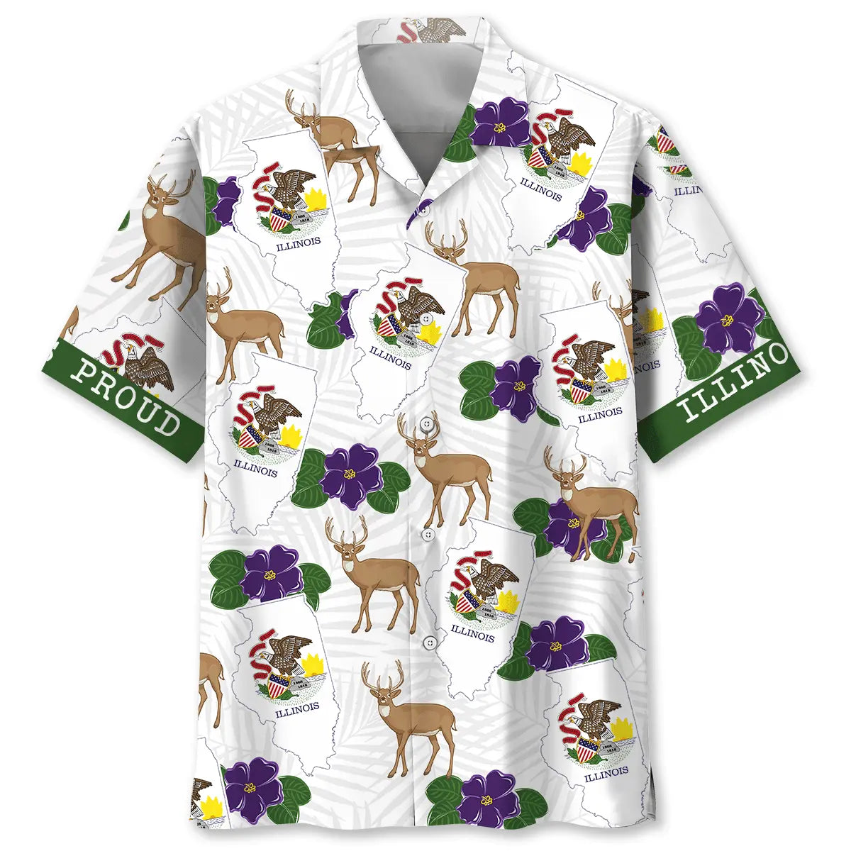 Hawaiian Shirt / Adults / S Illinois State Proud Hawaiian Shirt