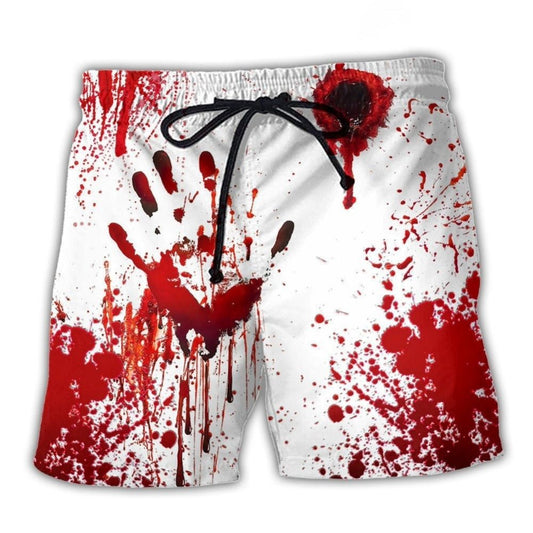 Halloween Blood Scary Haunted Design – Beach Short