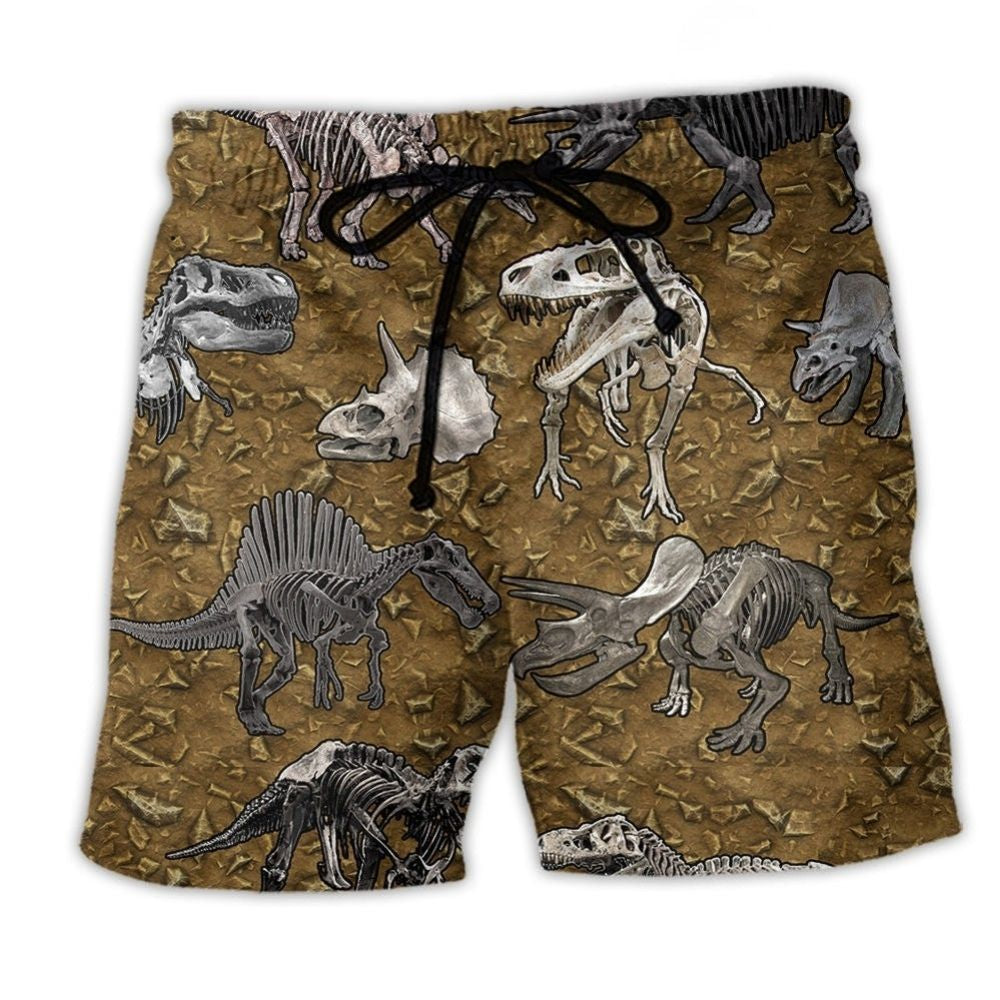 Dinosaur Bone Brown Style – Beach Short