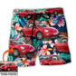 Car Beetle Luxury Tropical Custom Photo – Beach Short
