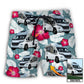 RV Camper Tropical Floral Custom Photo – Beach Short