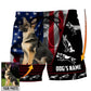 German Shepherd Lovely Dog Custom Photo Personalized – Beach Short