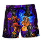 Halloween Night Dachshund Never Mind The Witch – Beach Short