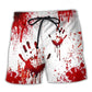 Halloween Clown Scary Haunted Design – Beach Short