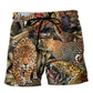 Leopard Into The Jungle Art – Beach Short