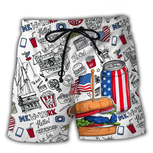 Food Celebration Independence Day - Beach Short