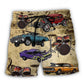 Car Muscle Car And Drum Lover – Beach Short