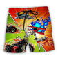 Motorcycle Airplane Lover – Beach Short