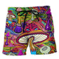 Hippie Hypnotizing Mushroom - Beach Short