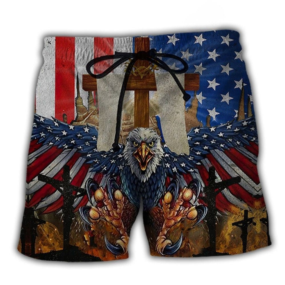 Eagle USA One Nation Under God – Beach Short