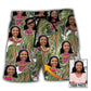 Funny Face Style Custom Photo – Beach Short