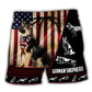 German Shepherd USA Flag – Beach Short