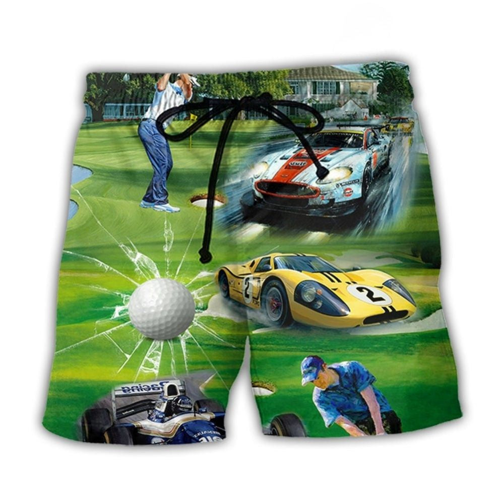 Racing And Golf Love Forever – Beach Short