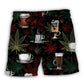 Coffee And Weed I Like Coffee - Beach Short