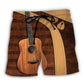 Guitar Old Guitarist Music – Beach Short