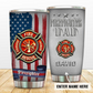 Firefighter Brave Personalized 20 Oz Tumbler