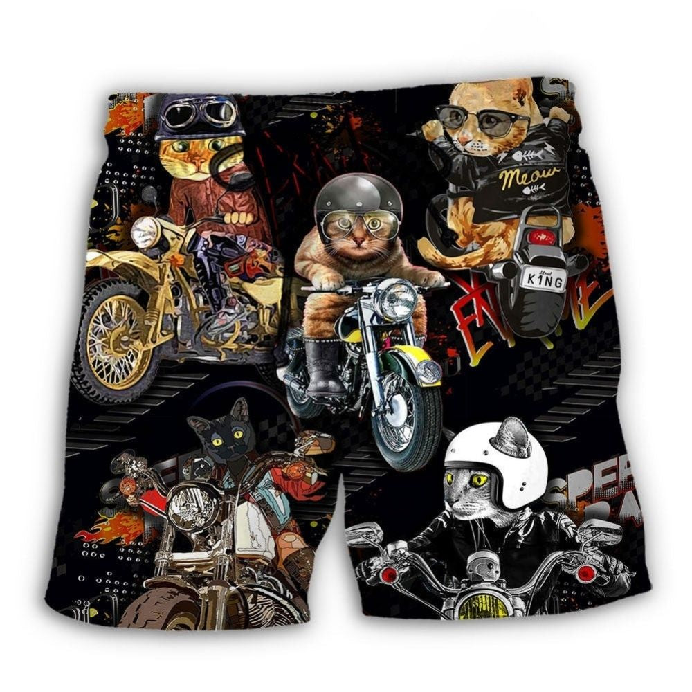 Motorcycle Cats Lover – Beach Short