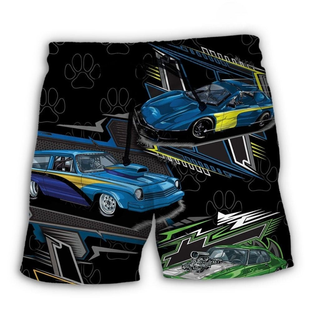 Racing Dog Drag Racing Lover – Beach Short