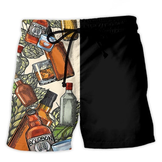 Wine Hunting Bourbon Lover – Beach Short