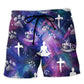 Coffee Jesus Dog Paw Yoga – Beach Short