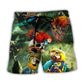 Funny Parrot Pirates Ocean – Beach Short
