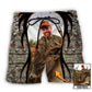 Hunting Cool Pattern Custom Photo – Beach Short