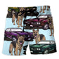 Car Muscle Car Dog Lover – Beach Short