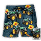 Tractor Lover Tropical Custom Photo - Beach Short