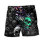 Skull Dark Colorful Burning – Beach Short