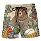 Bear Bourbon Drinking - Beach Short
