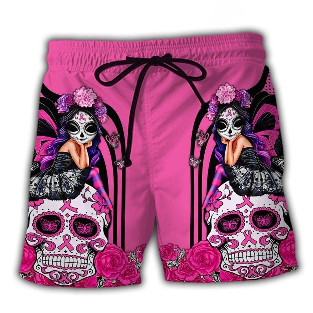 Breast Cancer Awareness Fight Like A Girl – Beach Short