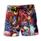 USA Independence Day Eagle Lightning – Beach Short