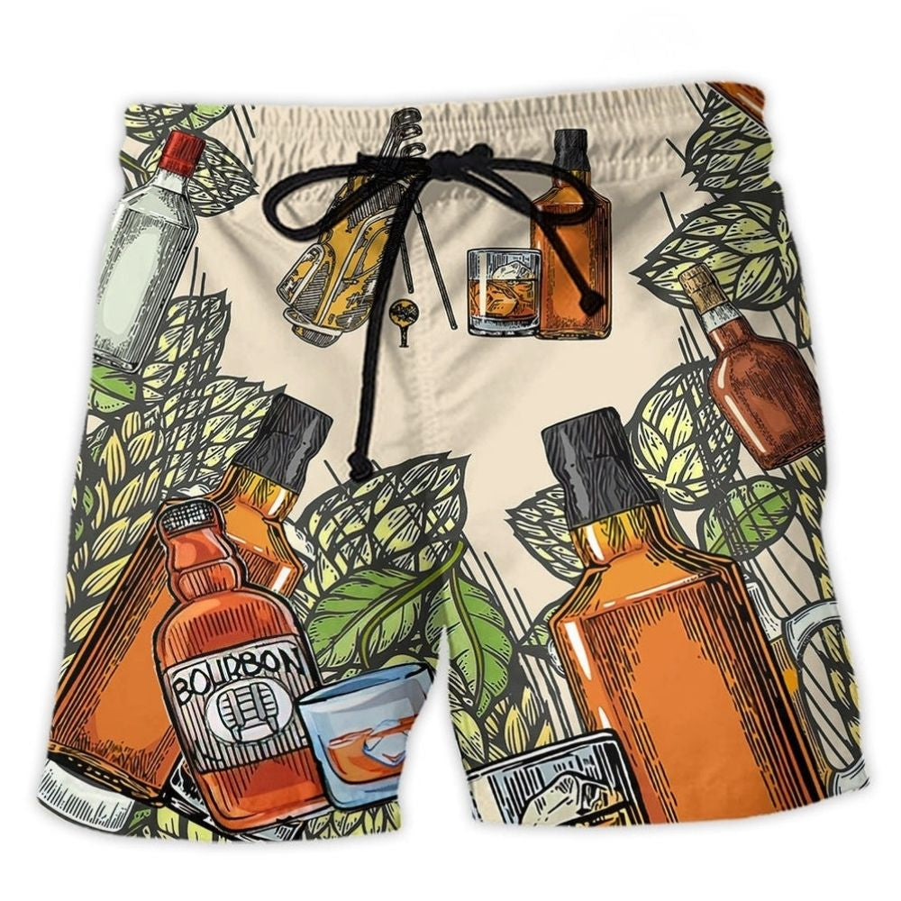 Golf And Bourbon Lover – Beach Short