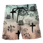 Coffee Jesus Dog Knitting Lover – Beach Short
