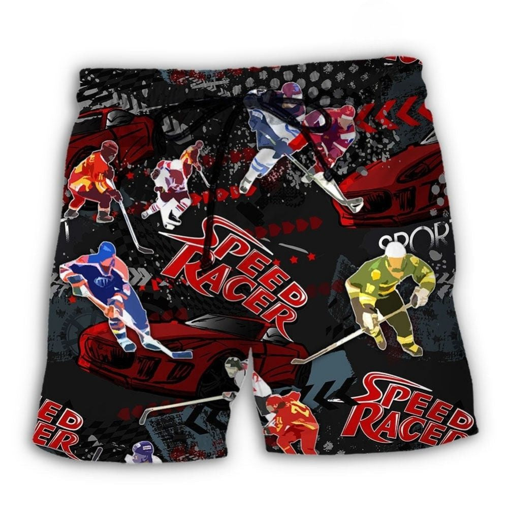 Racing And Hockey Lover – Beach Short