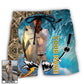 Fishing Blue Water Custom Photo Personalized – Beach Short