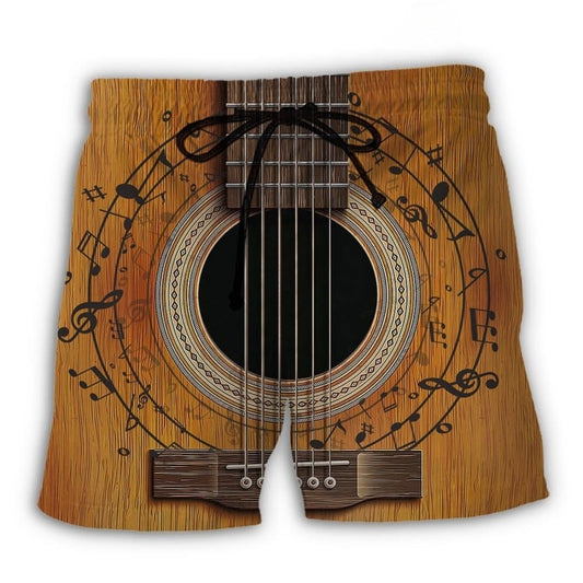 Guitar Old Retro Lover – Beach Short