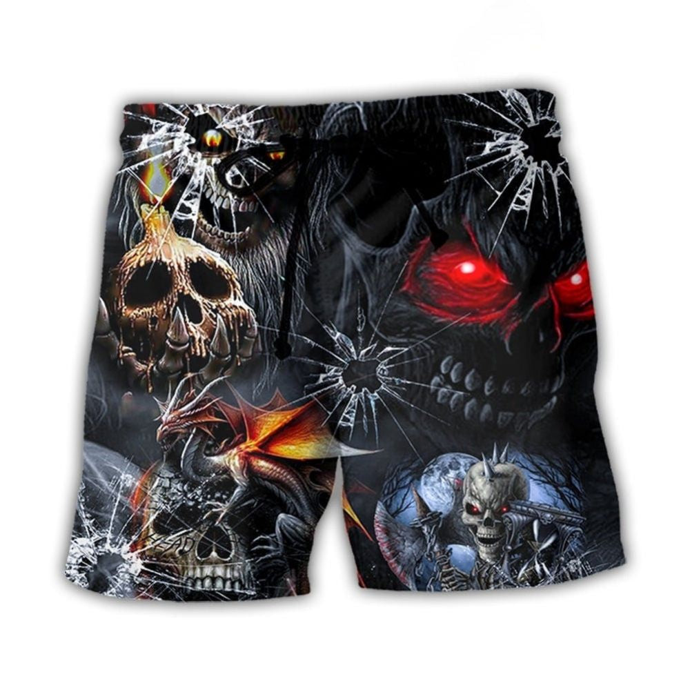 Skull Dark Cool Style – Beach Short