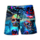 Skull Deep In The Ocean Design – Beach Short