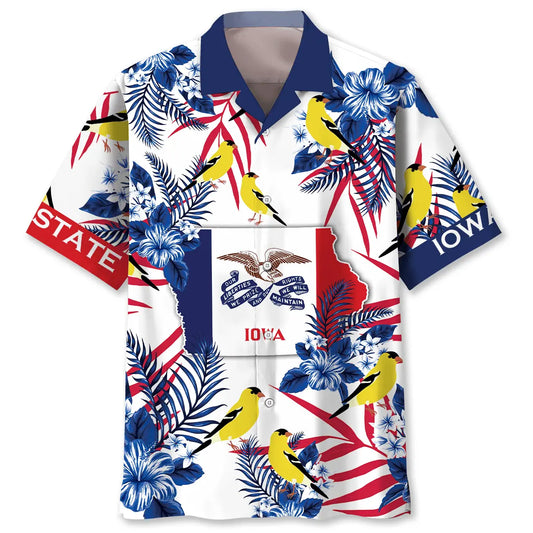 Hawaiian Shirt / Adults / S Iowa Proud Hawaiian Shirt