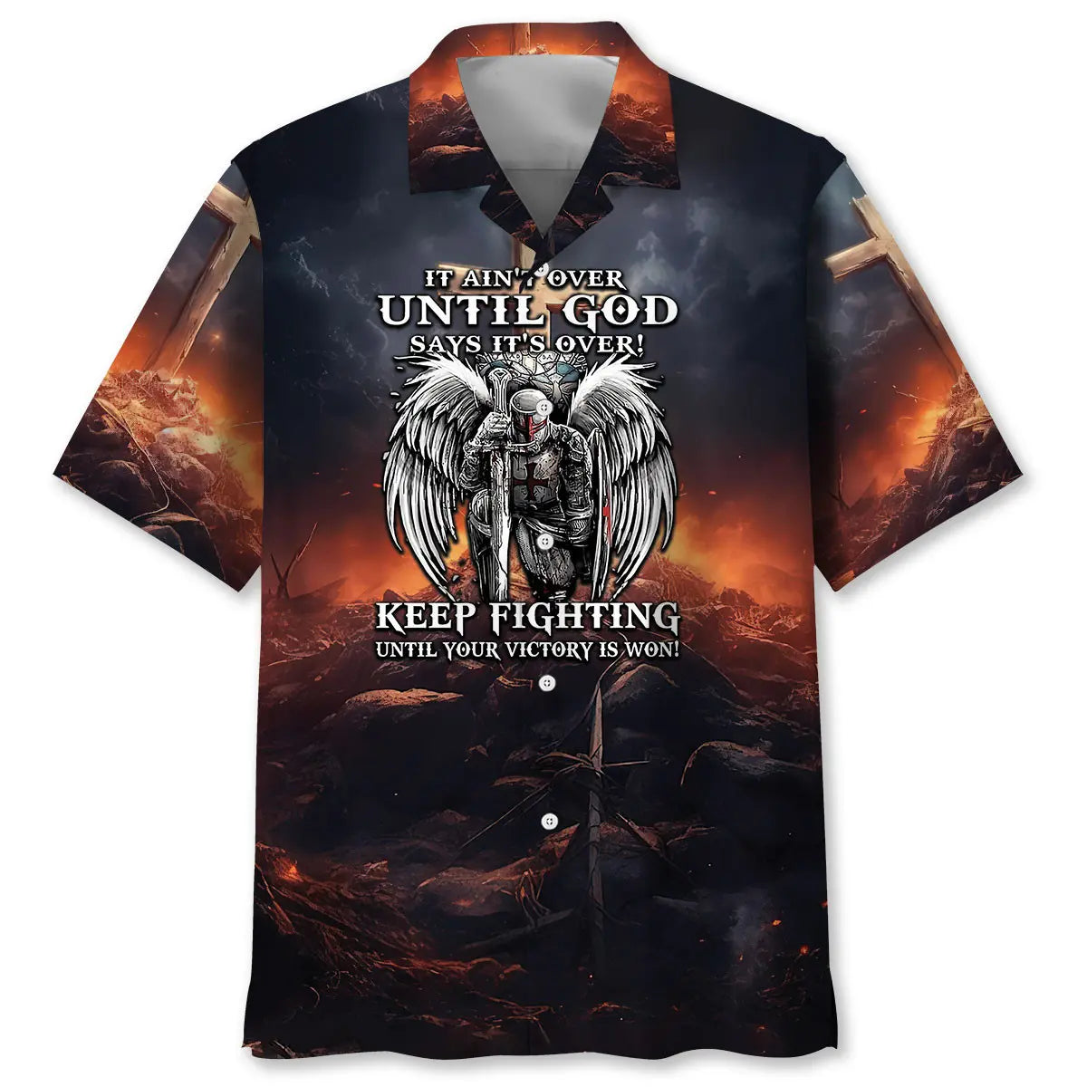 Hawaiian Shirt / Adults / S It's Ain't over Until God Says It's Over Hawaiian Shirt