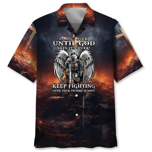 Hawaiian Shirt / Adults / S It's Ain't over Until God Says It's Over Hawaiian Shirt