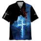 Hawaiian Shirt / Adults / S Jesus Blue Light Hawaiian Shirt