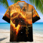 Jesus In The Fire Art Hawaiian Shirt