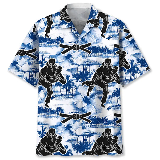 Hawaiian Shirt / Adults / S Judo Blue Nature Hawaiian Shirt