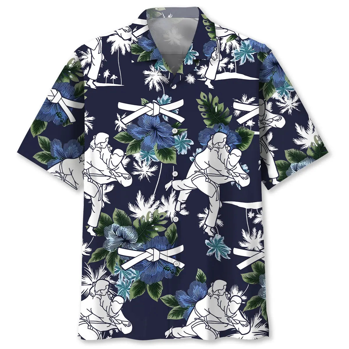 Hawaiian Shirt / Adults / S Judo Blue Nature Hawaiian Shirt
