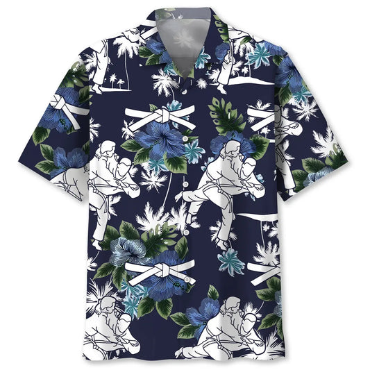 Hawaiian Shirt / Adults / S Judo Blue Nature Hawaiian Shirt