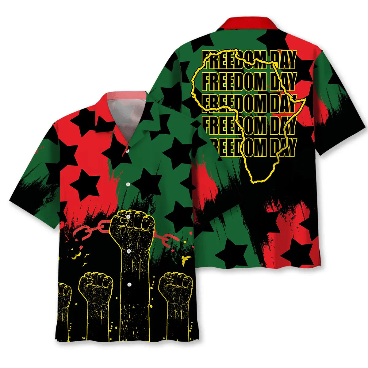 Hawaiian Shirt / Adults / S Juneteenth Black Freedom Pride Hawaiian Shirt