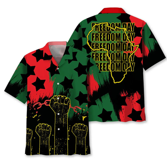 Hawaiian Shirt / Adults / S Juneteenth Black Freedom Pride Hawaiian Shirt