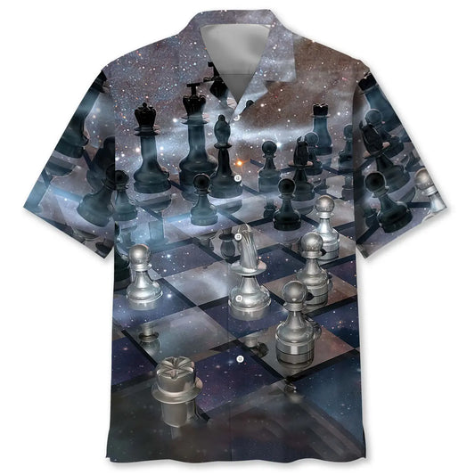Hawaiian Shirt / Adults / S Just Play Chess Hawaiian Shirt